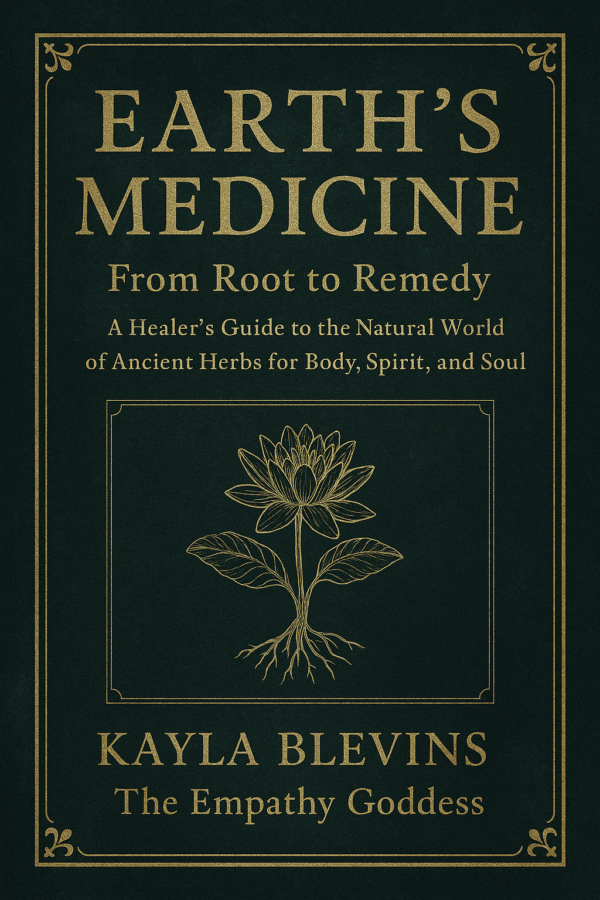 Earth’s Medicine: From Root to Remedy book cover by Kayla Blevins – The Empathy Goddess